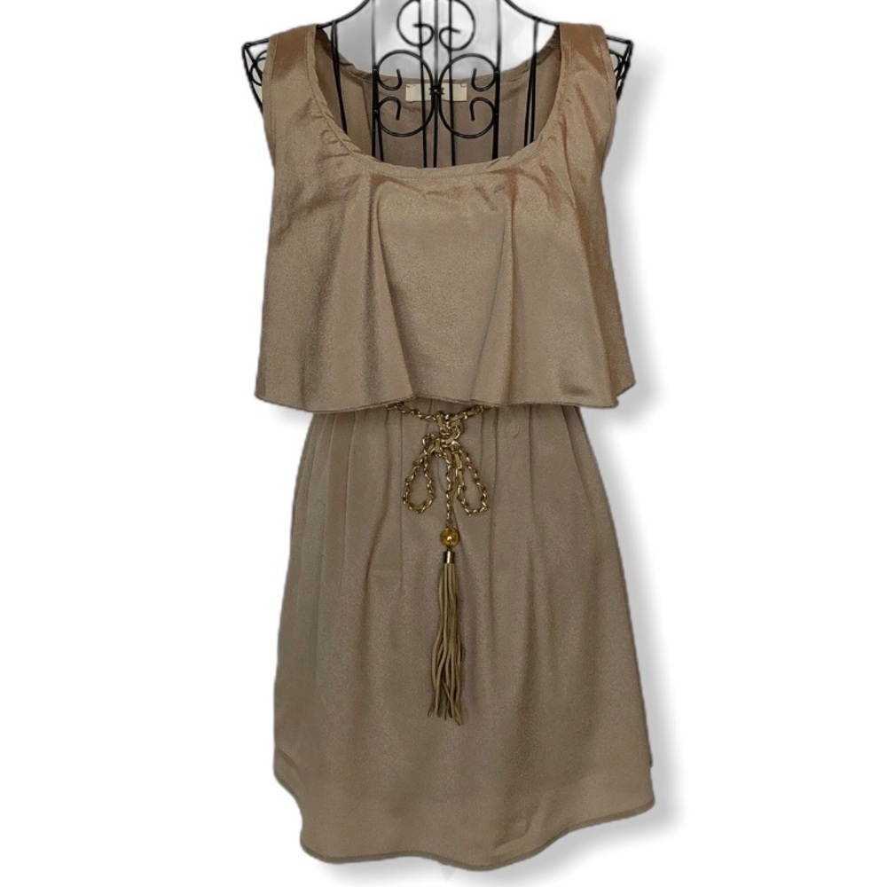 ISSI Sleeveless Belted Mini Dress Size Small